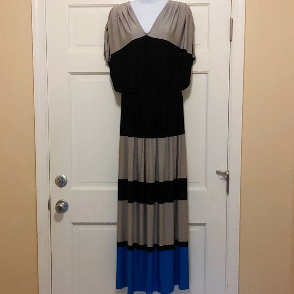 The Limited Colorblock Maxi Dress Size S